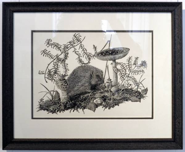 - a , Ink, Paper drawing by Nicholas Smith, measuring 20 x 25 cm (H x W) framed at 35 x 43 cm £250